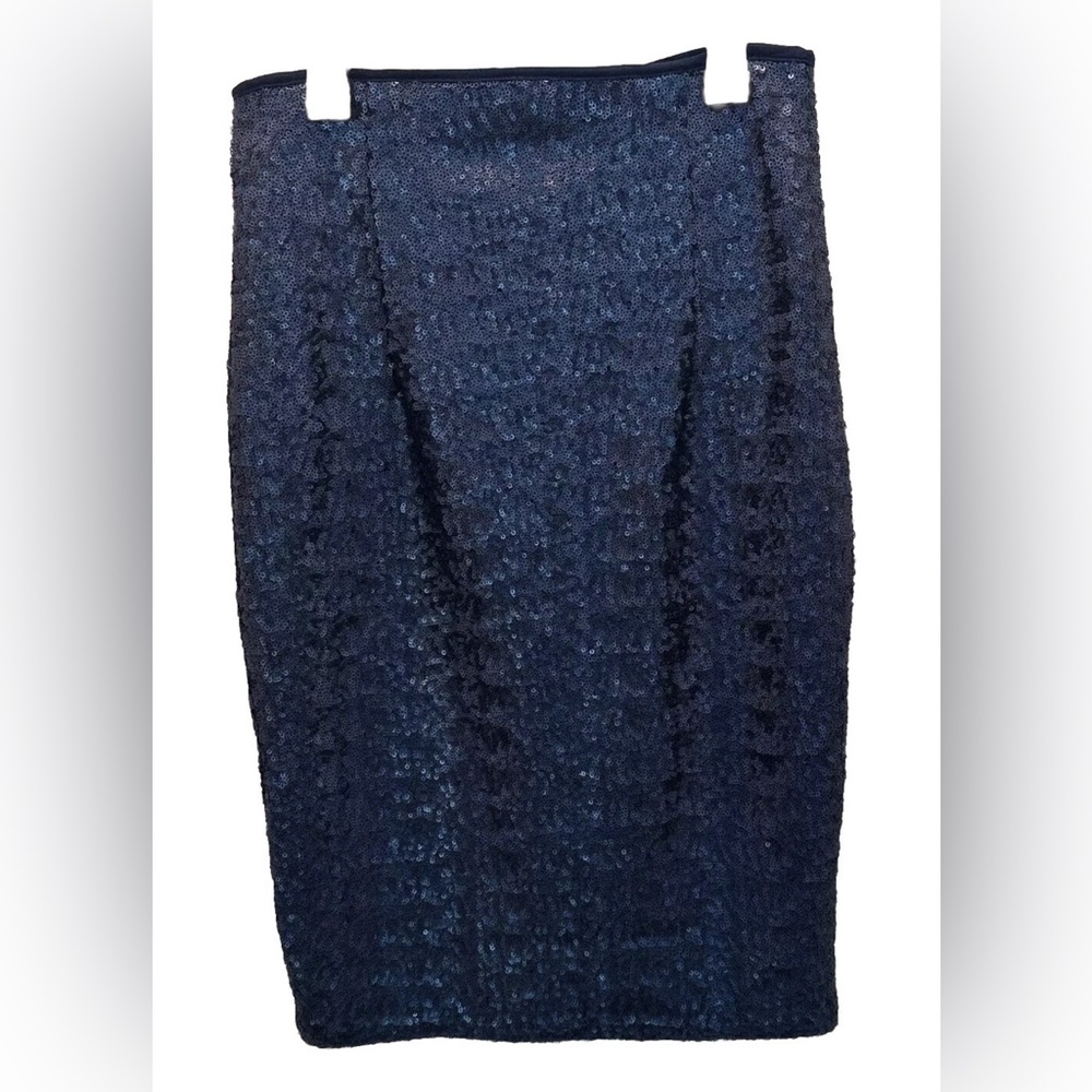 Dorothy Perkins Navy Sequin Pencil Skirt